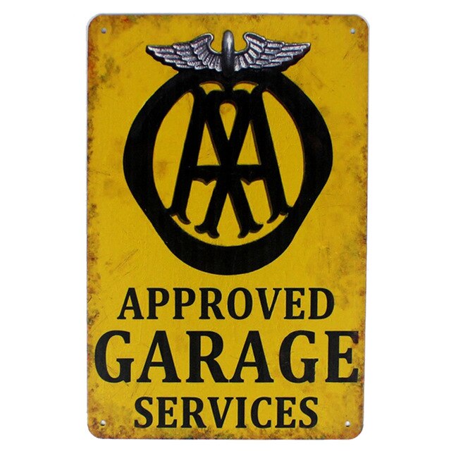 Plaque publicitaire - USA - Pin up sexy et hot rod garage - Métal - Vintage - 41x32 cm Plaque publicitaire - USA - Pin up sexy et hot rod garage - Métal - Vintage - 41x32 cm